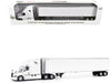 2025 Freightliner Cascadia Gen-5 Truck Tractor with Sleeper and Great Dane Champion 53ft Dry Cargo Trailer Winter White "Transport Series" 1/64 Diecast Model by Diecast Masters