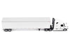 2025 Freightliner Cascadia Gen-5 Truck Tractor with Sleeper and Great Dane Champion 53ft Dry Cargo Trailer Winter White "Transport Series" 1/64 Diecast Model by Diecast Masters