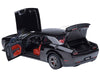 2023 Dodge Challenger SRT Super Stock Pitch Black with Red Interior 1/18 Model Car by Autoart
