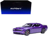 2023 Dodge Challenger SRT Super Stock Plum Crazy Purple 1/18 Model Car by Autoart