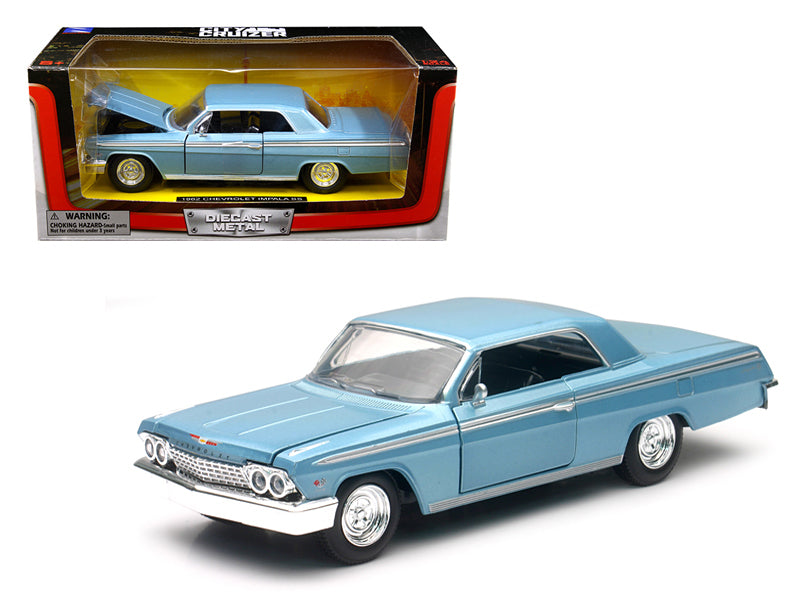 1962 Chevrolet Impala SS Blue 1/25 Diecast Model Car by New Ray - Miniature Motors
