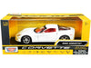 2005 Chevrolet Corvette C6 White with Red Interior "History of Corvette" Series 1/24 Diecast Model Car by Motormax