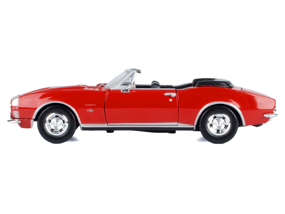 1967 Chevrolet Camaro SS Convertible Burgundy 1/24 Diecast Model Car by Motormax