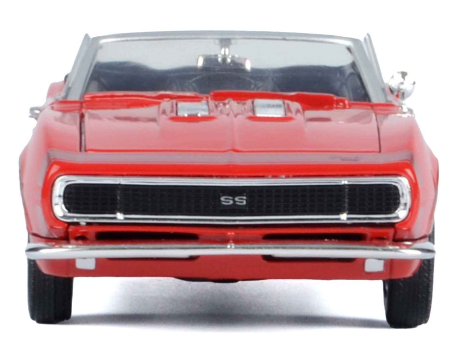 1967 Chevrolet Camaro SS Convertible Burgundy 1/24 Diecast Model Car by Motormax