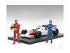 "Racing Legends" 80's Figures A and B Set of 2 for 1/18 Scale Models by American Diorama - Miniature Motors