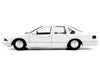 1993 Chevrolet Caprice Police Car Unmarked White "Custom Builder's Kit" Series 1/24 Diecast Model Car by Motormax