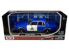 1986 Dodge Diplomat "Royal Canadian Mounted Police" Metallic Blue and White 1/24 Diecast Model Car by Motormax
