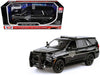 2025 Chevrolet Tahoe PPV "General Motors Police" Black "Custom Builder's Kit - Law Enforcement and Public Service" Series 1/24 Diecast Model Car by Motormax