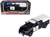2019 RAM 1500 Laramine Crew Cab Pickup Truck "California Highway Patrol" Black and White with Truck Bed Camper "Law Enforcement and Public Service" Series 1/27 Diecast Model Car by Motormax - Miniature Motors