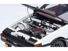 Toyota Sprinter Trueno (AE86) RHD (Right Hand Drive) "Project D Final Version" White with Carbon Hood "Initial D" (1995-2013) TV Series "30th Anniversary" 1/18 Model Car by Autoart