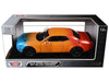 2018 Dodge Challenger SRT Hellcat Widebody Blue Orange and Red Gradient "Custom Wrap" Series 1/24 Diecast Model Car by Motormax
