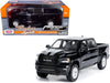 Top-Pick | 2019 RAM 1500 Laramie Crew Cab Pickup Truck Black with Silver Stripes 1/24 Diecast Model Car by Motormax - Miniature Motors