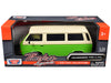 BRAND NEW VOLKSWAGEN TYPE 2 (T3) VAN GREEN AND BEIGE "TIMELESS LEGENDS" SERIES 1/24 DIECAST MODEL CAR BY MOTORMAX - Miniature Motors