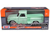 BRAND NEW 1966 GMC C1000 FENDERSIDE PICKUP TRUCK LIGHT GREEN "TIMELESS LEGENDS" SERIES 1/24 DIECAST MODEL CAR BY MOTORMAX - Miniature Motors