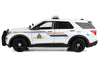 2022 Ford Police Interceptor Utility White "Royal Canadian Mounted Police (RCMP)" with Flashing Light Bar and Front and Rear Lights and Sounds 1/24 Diecast Model Car by Motormax