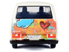 Volkswagen Type 2 (T3) Van White Metallic with Graffiti Graphics 1/24 Diecast Model Car by Motormax - Miniature Motors