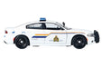 2023 Dodge Charger Pursuit Police Car "Royal Canadian Mounted Police (RCMP)" White with Flashing Light Bar and Front and Rear Lights and Sound 1/24 Diecast Model Car by Motormax