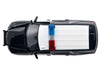 2025 Chevrolet Tahoe PPV "CHP (California Highway Patrol)" Black and White with Flashing Light Bar and Front and Rear Lights and Sounds 1/24 Diecast Model Car by Motormax