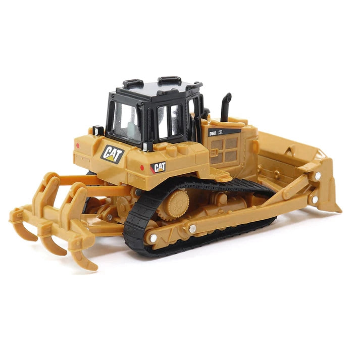 CAT Caterpillar D6R Track-Type Tractor Yellow and Black 1/64 Diecast Model by Diecast Masters - Miniature Motors