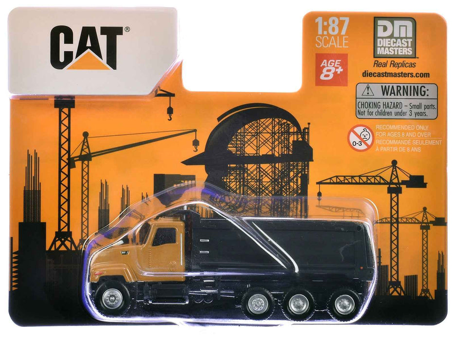 CAT Caterpillar CT681 Dump Truck Yellow 1/87 (HO) Diecast Model by Diecast Masters
