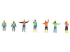 "Construction Workers" 7 Piece Figure Set for 1/50 Scale Models by Diecast Masters