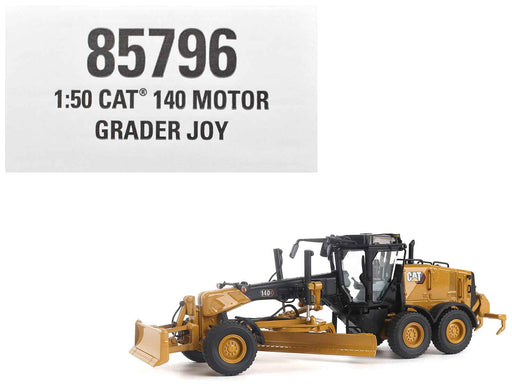 CAT Caterpillar 140 JOY Motor Grader Yellow with Black Top "High Line" Series 1/50 Diecast Model by Diecast Masters