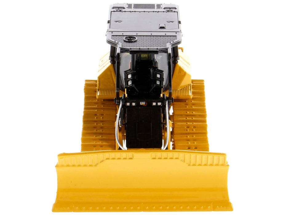 CAT Caterpillar D5 LGP Track Type Tractor Fire Dozer Yellow with Operator "High Line" Series 1/50 Diecast Model by Diecast Masters - Miniature Motors