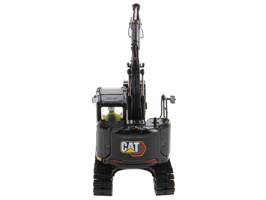 CAT Caterpillar 315 Track Type Hydraulic Excavator Special Black Finish with Operator "High Line" Series 1/50 Diecast Model by Diecast Masters - Miniature Motors