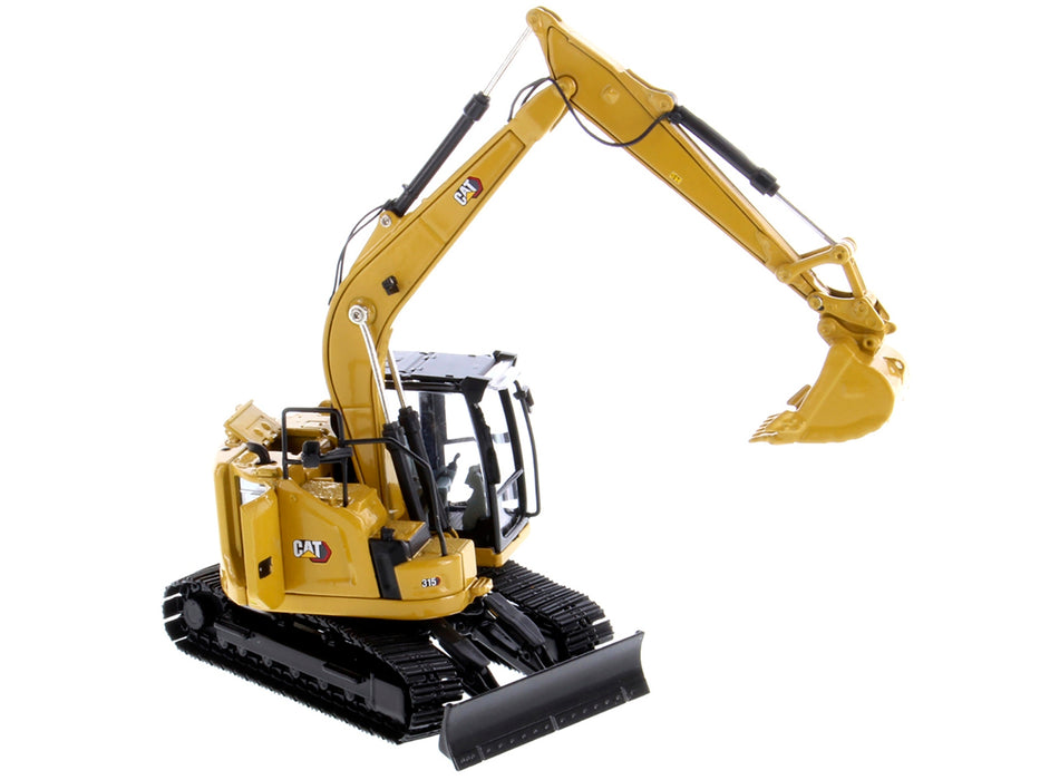 CAT Caterpillar 315 Track Type Hydraulic Excavator Yellow with Operator "High Line" Series 1/50 Diecast Model by Diecast Masters - Miniature Motors