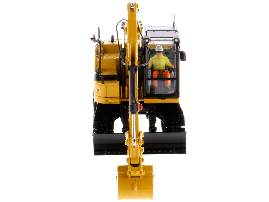 CAT Caterpillar 315 Track Type Hydraulic Excavator Yellow with Operator "High Line" Series 1/50 Diecast Model by Diecast Masters - Miniature Motors