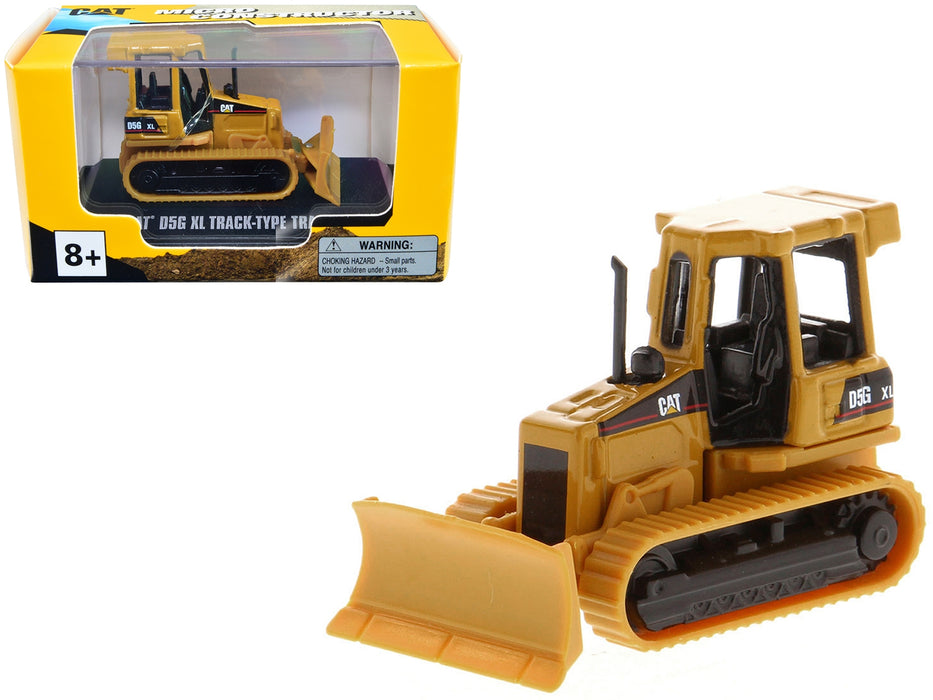 CAT Caterpillar D5G XL Track-Type Tractor Yellow "Micro-Constructor" Series Diecast Model by Diecast Masters - Miniature Motors