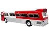 Flxible 53102 New Look Transit Bus "Pittsburgh Area Transit" Red and White "Vintage Bus & Motorcoach Collection" Limited Edition 1/87 (HO) Diecast Model by Iconic Replicas - Miniature Motors