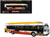Nova Bus LFSH Hybrid Transit Bus "MTA Maryland" White with Red and Yellow Graphics "The Bus & Motorcoach Collection" Limited Edition to 504 pieces Worldwide 1/87 (HO) Diecast Model by Iconic Replicas