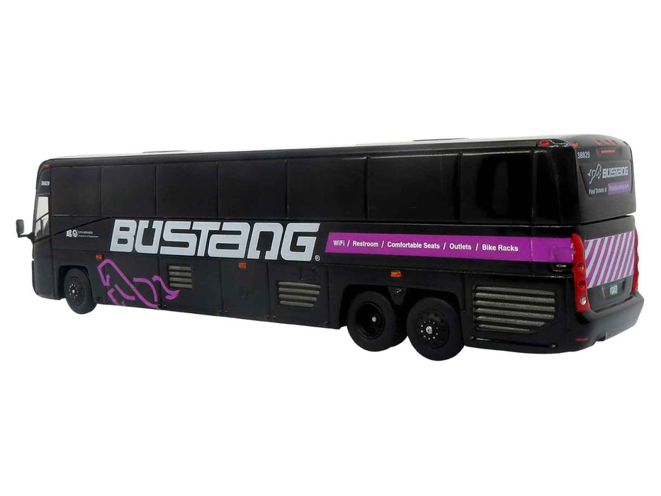 MCI D4520 Commuter Coach Bus "Bustang - Colorado Department of Transportation" Black "The Bus & Motorcoach Collection" Limited Edition to 504 pieces Worldwide 1/87 (HO) Scale Diecast Model by Iconic Replicas