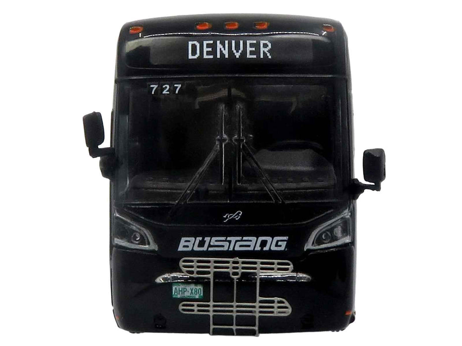 MCI D4520 Commuter Coach Bus "Bustang - Colorado Department of Transportation" Black "The Bus & Motorcoach Collection" Limited Edition to 504 pieces Worldwide 1/87 (HO) Scale Diecast Model by Iconic Replicas