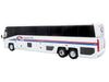 MCI D4520 Commuter Coach Bus "Coach USA" White with Blue and Red Stripes "The Bus & Motorcoach Collection" Limited Edition to 504 pieces Worldwide 1/87 (HO) Scale Diecast Model by Iconic Replicas