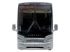 Prevost H3-45 Coach Bus "Greyhound Scenicruiser Service" White and Raw Metal "The Bus & Motorcoach Collection" Limited Edition to 504 pieces Worldwide 1/87 (HO) Scale Diecast Model by Iconic Replicas