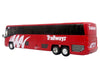 MCI D4520 Commuter Coach Bus "Burlington Trailways" Red with White Graphics "The Bus & Motorcoach Collection" Limited Edition to 504 pieces Worldwide 1/87 (HO) Scale Diecast Model by Iconic Replicas