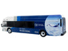 New Flyer Xcelsior XN40 Transit Bus "Delta Air Lines 100th Anniversary" Blue and White with Graphics "The Bus & Motorcoach Collection" Limited Edition 1/87 (HO) Scale Diecast Model by Iconic Replicas