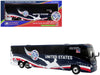 MCI J4500 Coach Bus "United States National Soccer Team" Dark Blue with Graphics "International Federation of the Global Game" Series Limited Edition to 504 pieces Worldwide 1/87 (HO) Diecast Model by Iconic Replicas