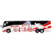 MCI D4520 Coach Bus "England National Football Team" White with Graphics "International Federation of the Global Game" Series Limited Edition to 504 pieces Worldwide 1/87 (HO) Diecast Model by Iconic Replicas