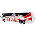 MCI D4520 Coach Bus "England National Football Team" White with Graphics "International Federation of the Global Game" Series Limited Edition to 504 pieces Worldwide 1/87 (HO) Diecast Model by Iconic Replicas