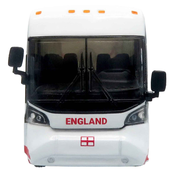 MCI D4520 Coach Bus "England National Football Team" White with Graphics "International Federation of the Global Game" Series Limited Edition to 504 pieces Worldwide 1/87 (HO) Diecast Model by Iconic Replicas