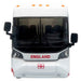 MCI D4520 Coach Bus "England National Football Team" White with Graphics "International Federation of the Global Game" Series Limited Edition to 504 pieces Worldwide 1/87 (HO) Diecast Model by Iconic Replicas