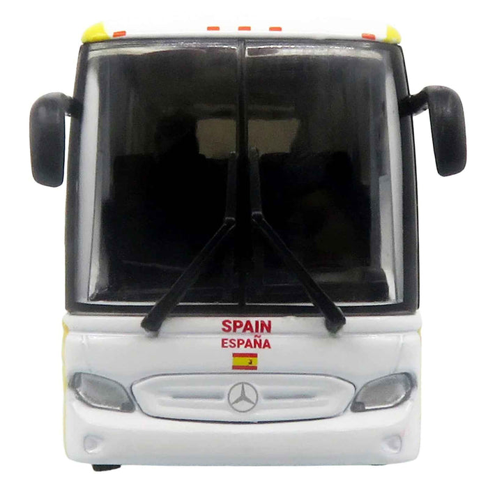 Daimler Tourrider Coach Bus "Spain National Football Team" Yellow with Graphics "International Federation of the Global Game" Series Limited Edition to 504 pieces Worldwide 1/87 (HO) Diecast Model by Iconic Replicas