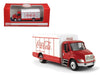 "Coca-Cola" Beverage Truck Red and White 1/87 Diecast Model by Motorcity Classics - Miniature Motors
