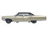 1968 Buick Electra 225 Ivory Gold Metallic with Black Top and White Interior 1/87 (HO) Scale Diecast Model Car by Oxford Diecast