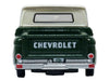 1965 Chevrolet C10 Stepside Pickup Truck Dark Green with Ivory Top 1/87 (HO) Scale Diecast Model Car by Oxford Diecast