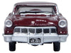 1956 Lincoln Continental Mark II Dark Red 1/87 (HO) Scale Diecast Model Car by Oxford Diecast - Miniature Motors