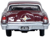 1956 Lincoln Continental Mark II Dark Red 1/87 (HO) Scale Diecast Model Car by Oxford Diecast - Miniature Motors